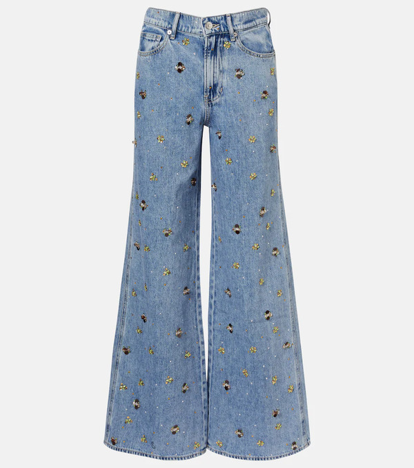  Veronica Beard Veronica Beard Jeans Flared Kasey Adornados 