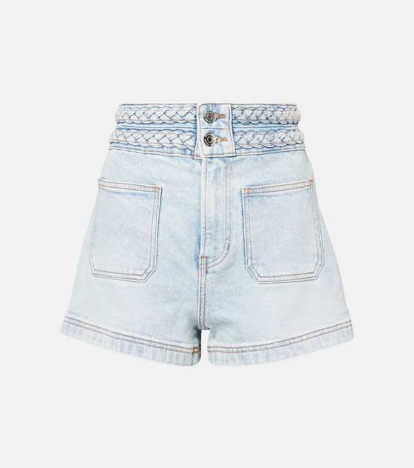  Veronica Beard Veronica Beard Shorts Elijah De Denim De Tiro Alto 