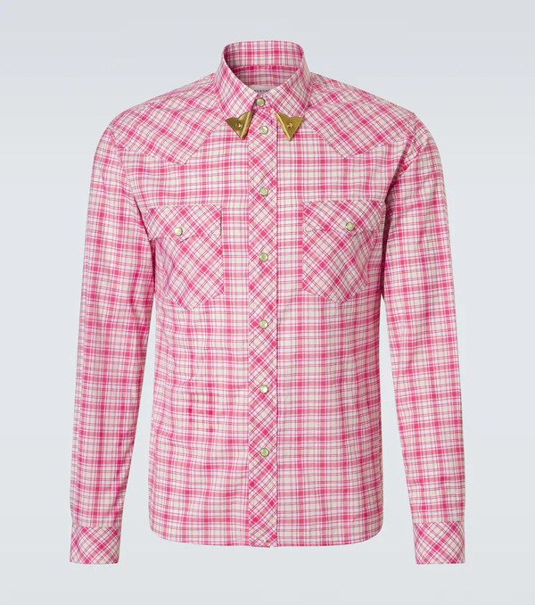  Versace Versace Camisa De Popelín De Algodón 