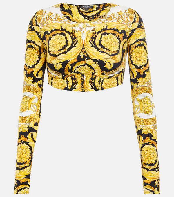  Versace Versace Crop Top Barocco 