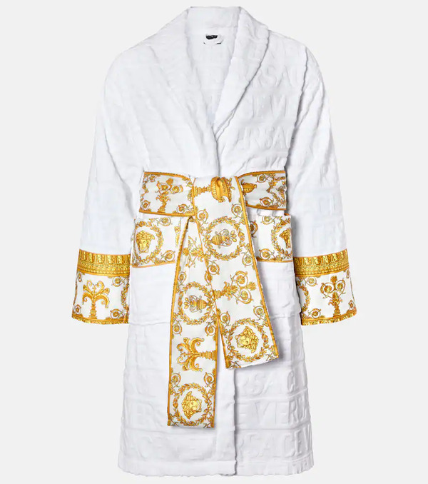  Versace Home Versace Home Albornoz De Algodón Estampado 