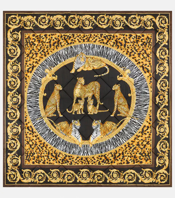  Versace Home Versace Home Colcha Wild Cats De Satén De Algodón 