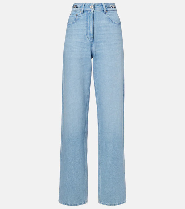  Versace Versace Jeans Anchos De Tiro Alto 