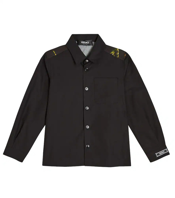  Versace Kids Versace Kids Camisa De Algodón Estampada 