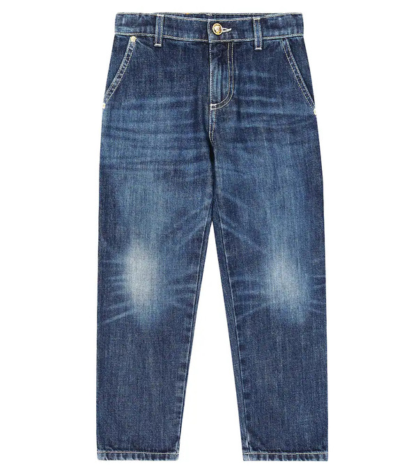  Versace Kids Versace Kids Jeans Rectos Con Logo 