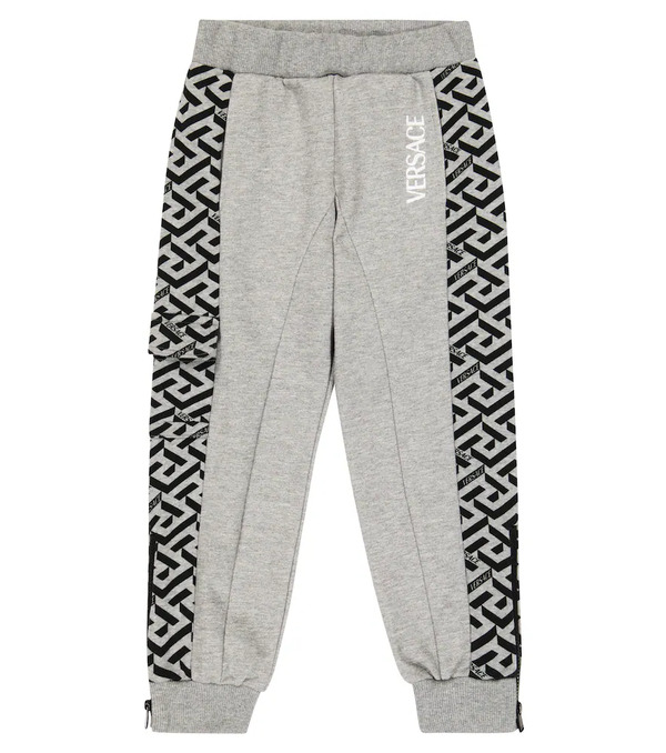  Versace Kids Versace Kids Pantalones La Greca De Algodón 