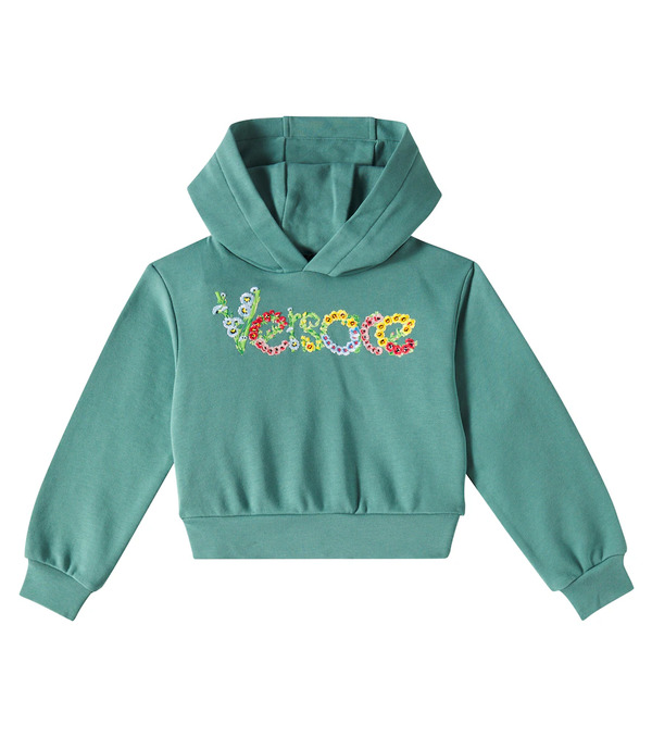  Versace Kids Versace Kids Sudadera Con Capucha De Jersey De Algodón 