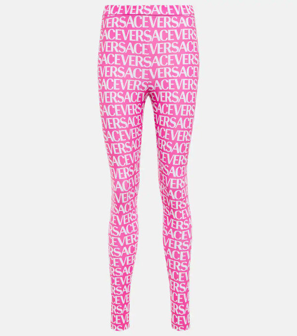  Versace Versace Leggings Con Logo Estampado 