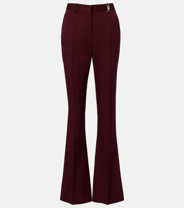  Versace Versace Pantalones Flared De Lana 