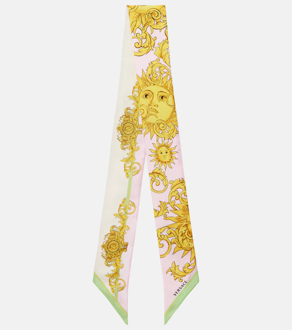  Versace Versace Pañuelo De Seda Estampado 