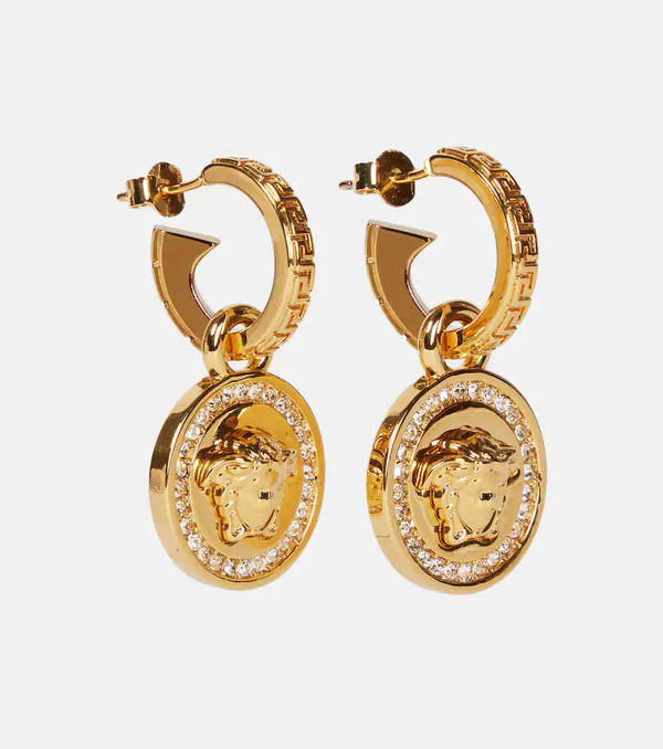  Versace Versace Pendientes De Aro Greca Y Medusa 