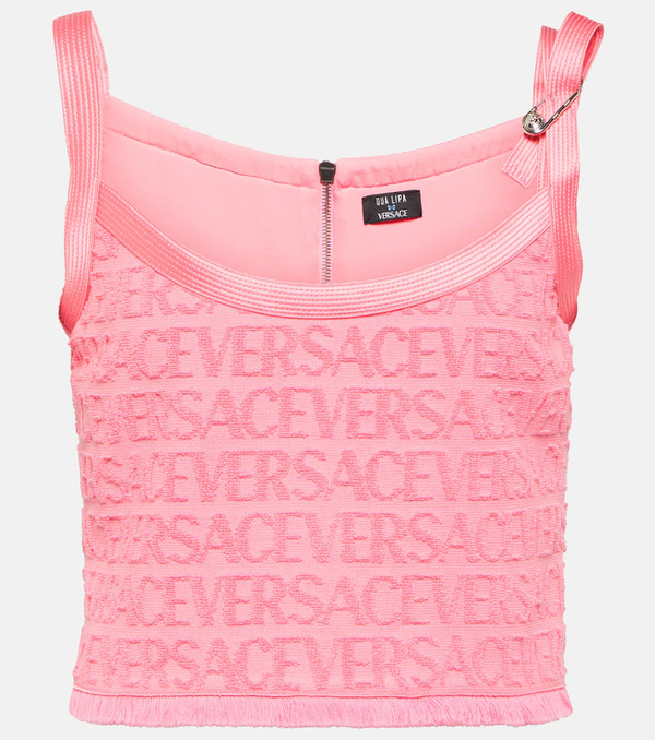  Versace Versace Top Safety Pin De Algodón 