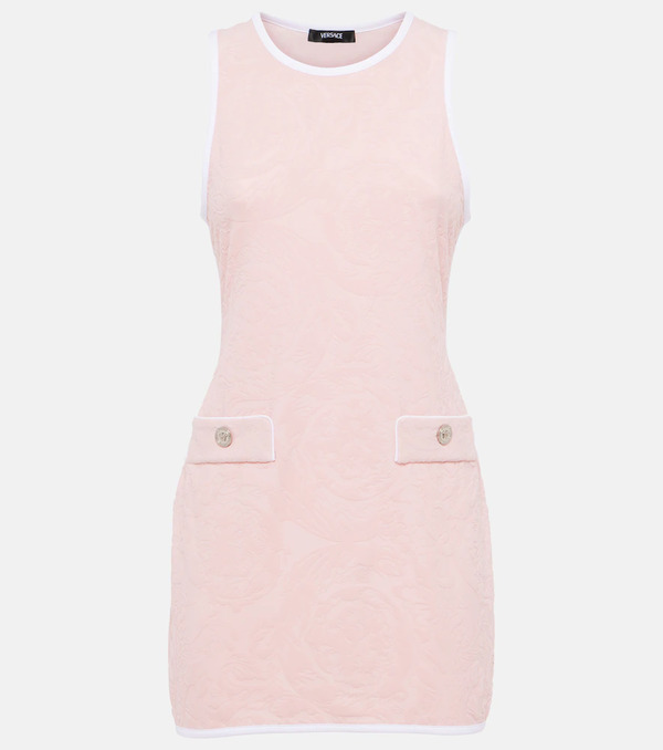  Versace Versace Vestido Corto Grabado 