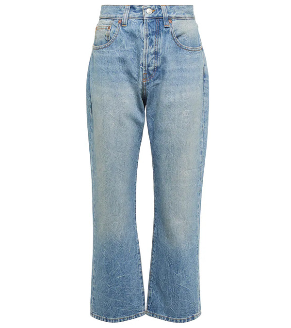  Victoria Beckham Victoria Beckham Jeans Cropped De Tiro Alto 