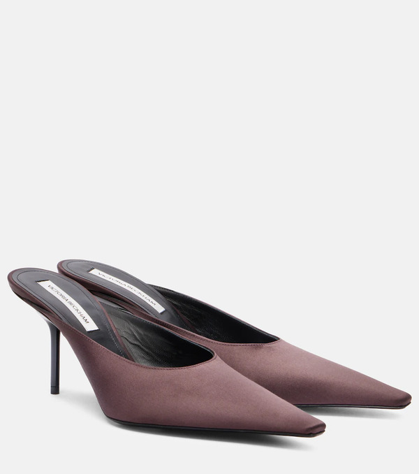  Victoria Beckham Victoria Beckham Mules De Satén 