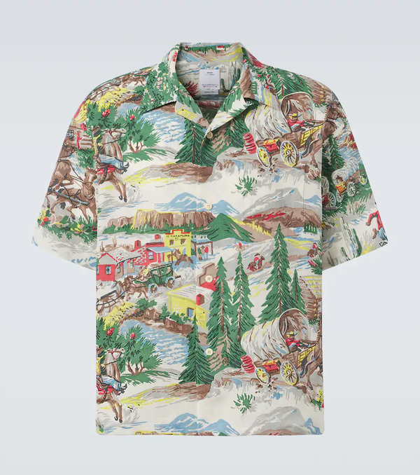  Visvim Visvim Camisa Crosby En Mezcla De Seda Estampada 