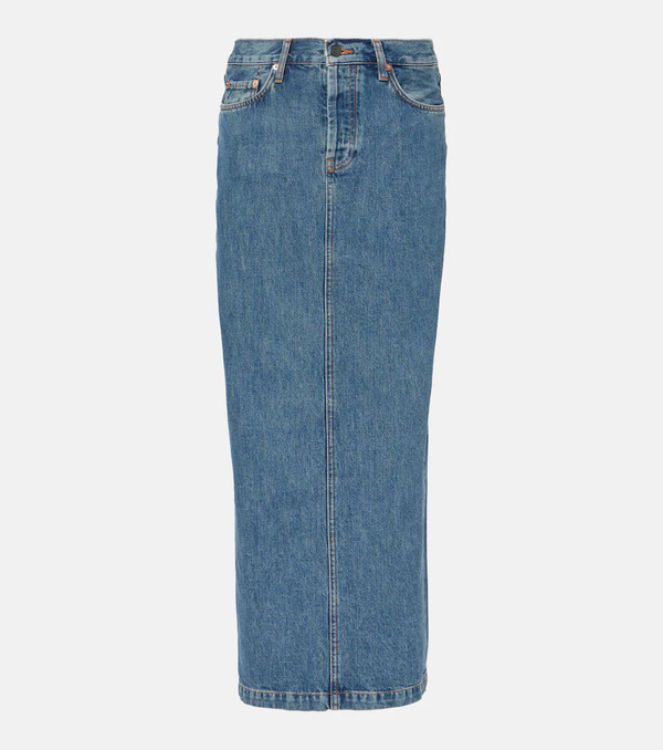  Wardrobe.nyc Wardrobe.nyc Falda Larga De Denim 