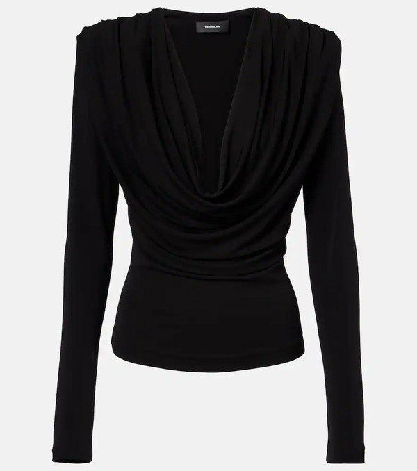  Wardrobe.nyc Wardrobe.nyc Top De Jersey Drapeado 