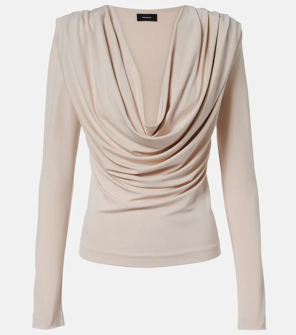  Wardrobe.nyc Wardrobe.nyc Top De Jersey Drapeado 