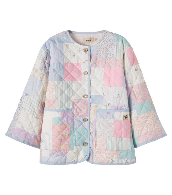  Wheat Wheat Chaqueta Inaja De Algodón Con Patchwork 