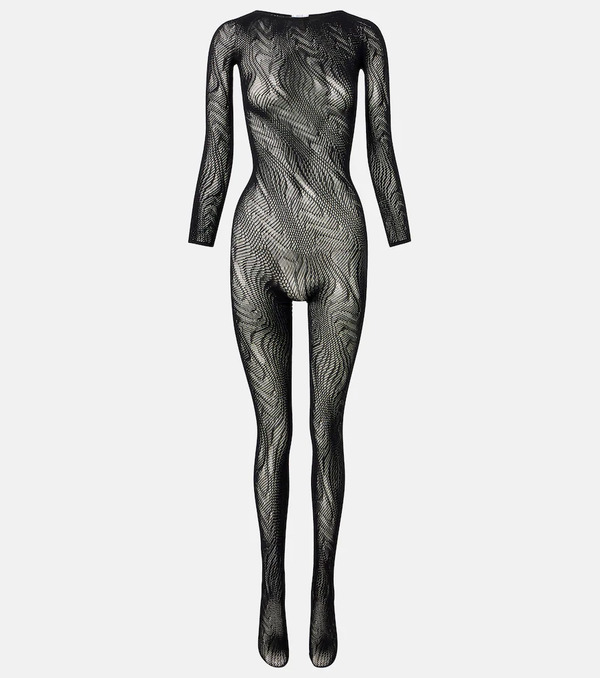  Wolford Wolford Mono De Malla Transparente 