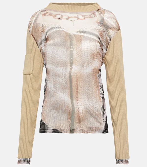  Y/project Y/project X Jean Paul Gaultier Top Trompe L'oeil 