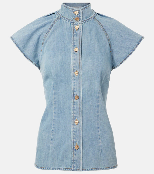  Zimmermann Zimmermann Camisa Crush De Denim 