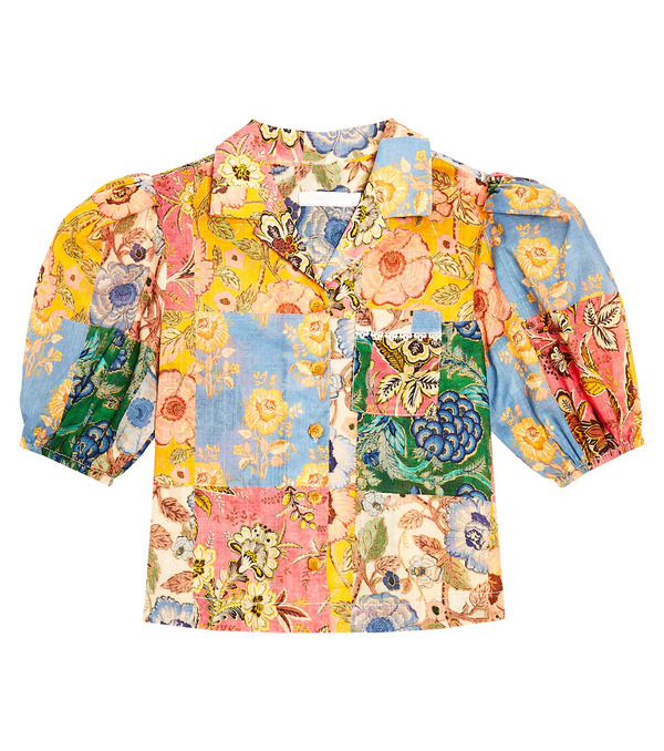  Zimmermann Kids Zimmermann Kids Camisa Junie De Patchwork 