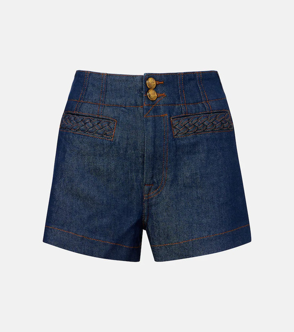  Zimmermann Zimmermann Shorts Aster De Denim 