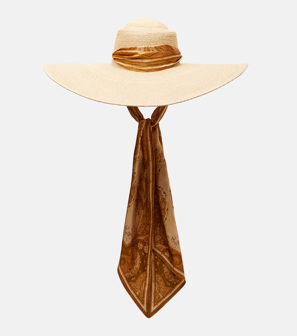  Zimmermann Zimmermann Sombrero De Rafia Con Seda 