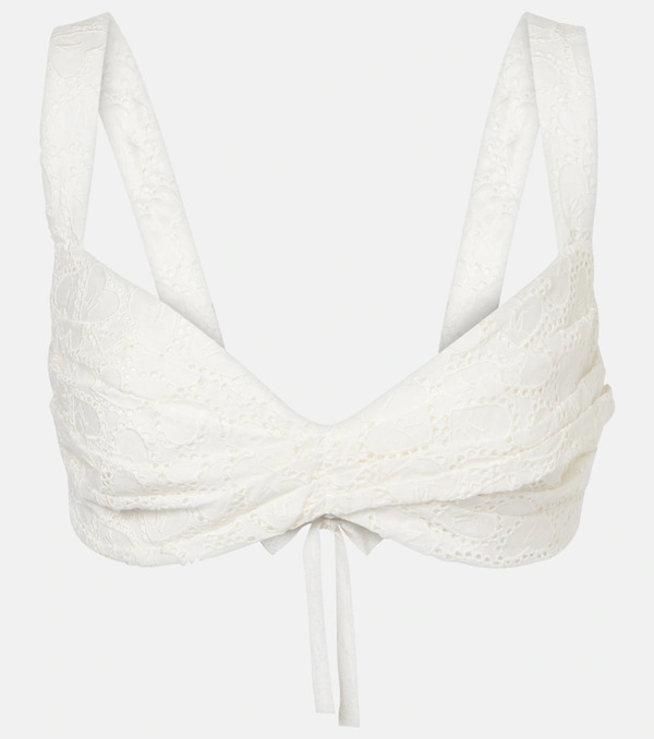  Zimmermann Zimmermann Top Crush Embroidered De Lino 