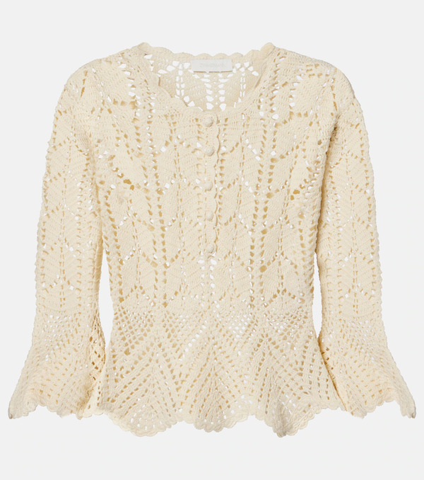  Zimmermann Zimmermann Top De Croché De Algodón 