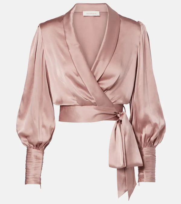  Zimmermann Zimmermann Top Envolvente De Seda 