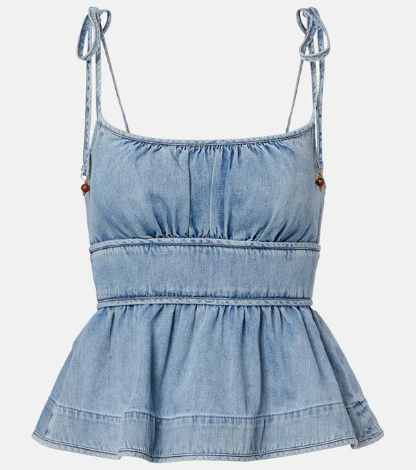  Zimmermann Zimmermann Top Wanderlust De Denim 