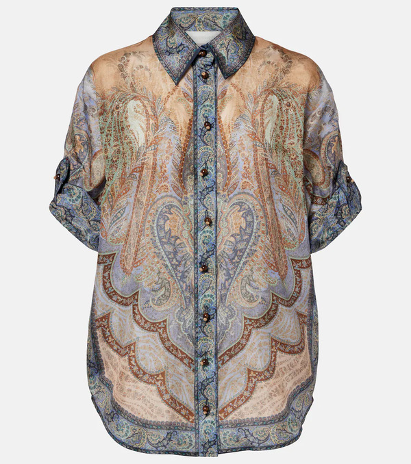  Zimmermann Zimmermann Top Wanderlust De Seda Estampado 