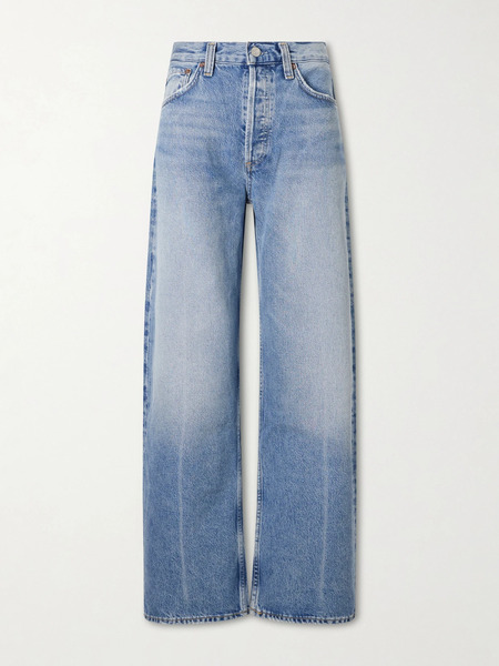  Agolde Agolde - Arc Mid-rise Wide-leg Jeans - Mid Denim 