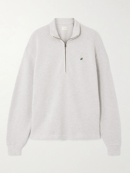  Aimé Leon Dore Aimé Leon Dore - Embroidered Cotton Sweatshirt - Off-white 