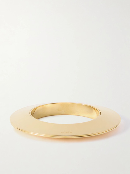  Alaïa Alaïa - Blade Gold-tone Bangle - One Size 
