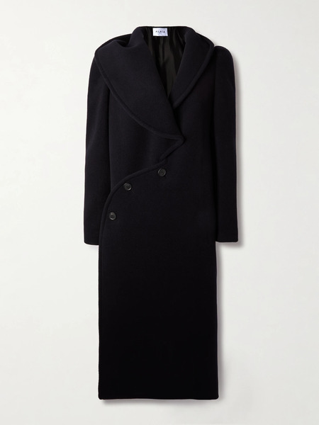  Alaïa Alaïa - Hooded Wool Coat - Navy 