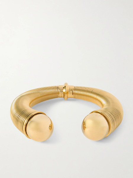  Alaïa Alaïa - Sphere Gold-tone Cuff - One Size 