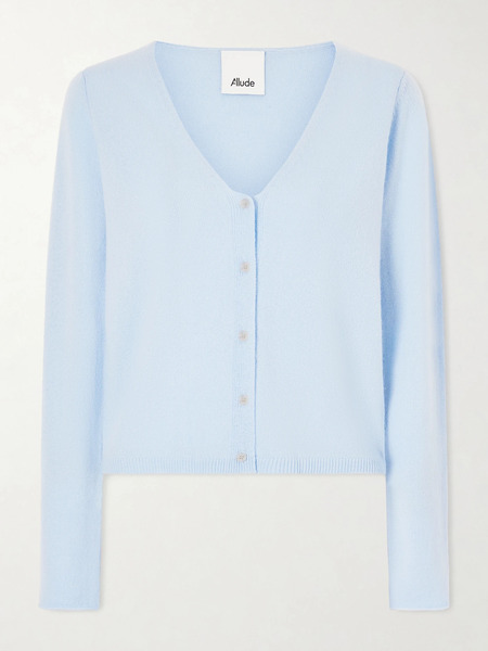  Allude Allude - Cashmere Cardigan - Light Blue 