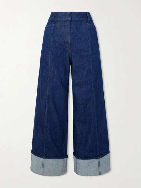  Another Tomorrow Another Tomorrow - Organic High-rise Wide-leg Jeans - Mid Denim 