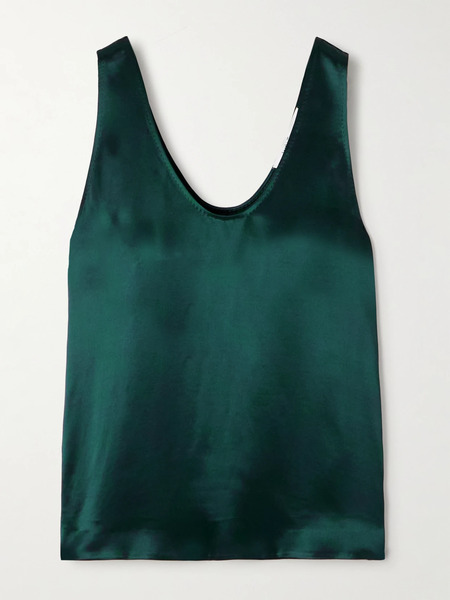  Another Tomorrow Another Tomorrow - Satin Tank - Navy 