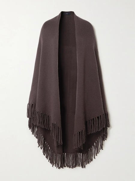  Arch4 Arch4 - Fringed Cashmere Wrap - Brown 