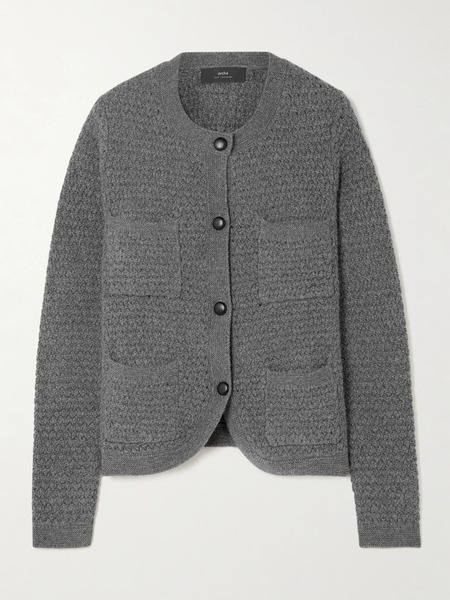  Arch4 Arch4 - Tulip Crocheted Cashmere Cardigan - Gray 