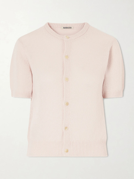  Auralee Auralee - Cashmere Cardigan - Pink 