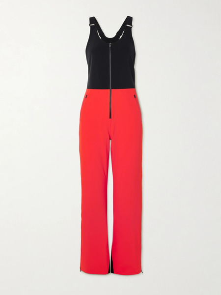  Aztech Mountain Aztech Mountain - Top To Bottom Paneled Stretch Salopettes - Red 