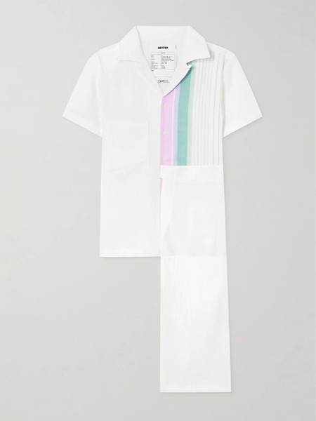  Bettter Bettter - Aaron Linen Shirt And Pants Set - Multi 