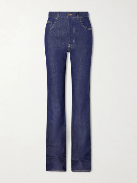  Chloé Chloé - High-rise Slim-leg Jeans - Dark Denim 