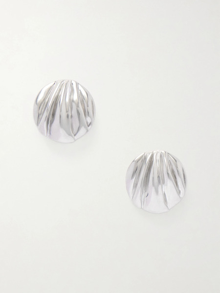  Chloé Chloé - Oversized Silver-tone Clip Earrings - One Size 
